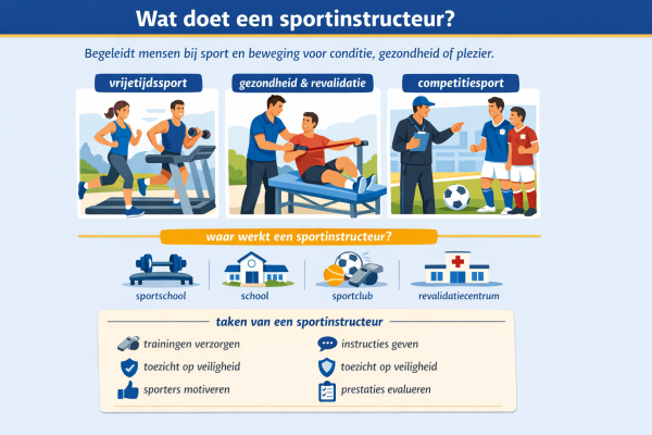 Alles over het beroep sportinstructeur Wat doet een sportinstructeur